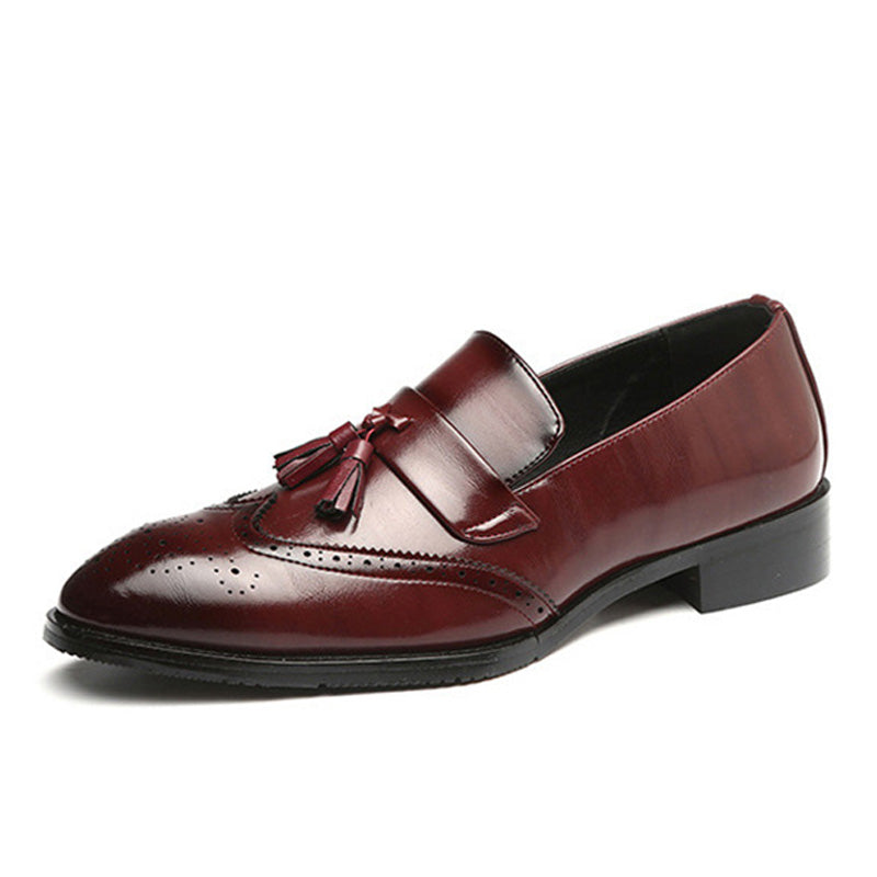 Men Loafer with Tassels Brogue Upper