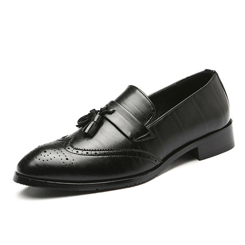 Men Loafer with Tassels Brogue Upper