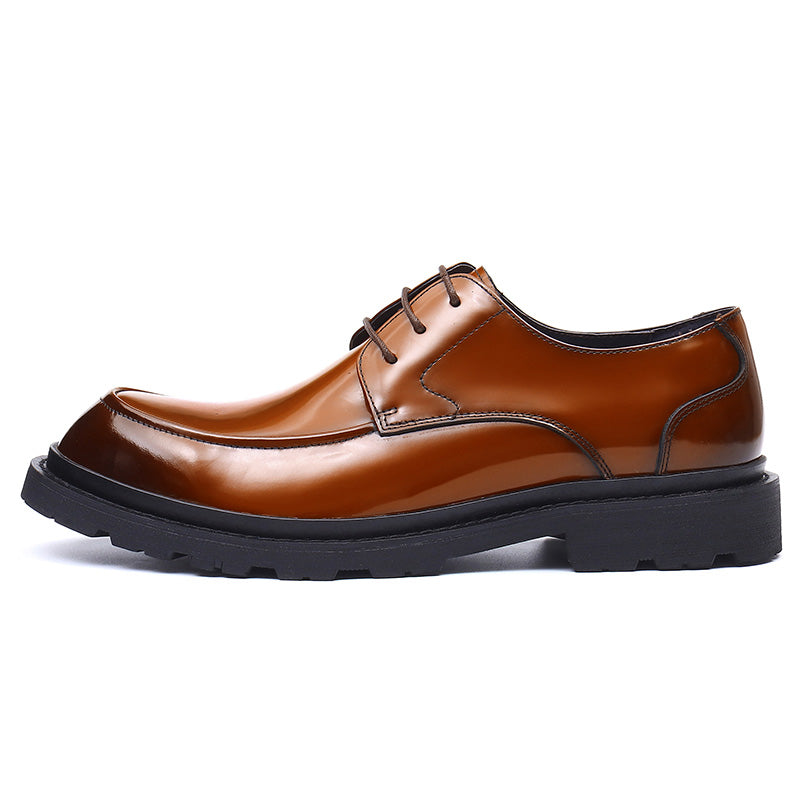 Men's Derby Shoes Glossy Dress Shoes