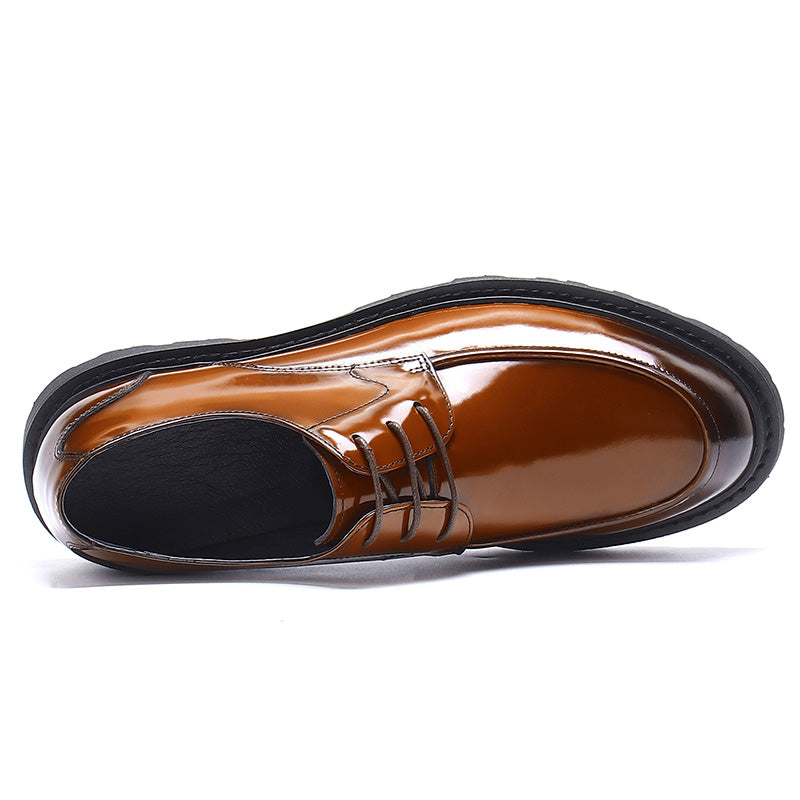 Men's Derby Shoes Glossy Dress Shoes