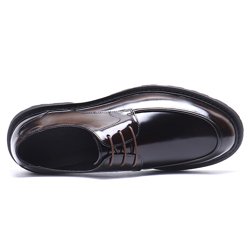 Men's Derby Shoes Glossy Dress Shoes