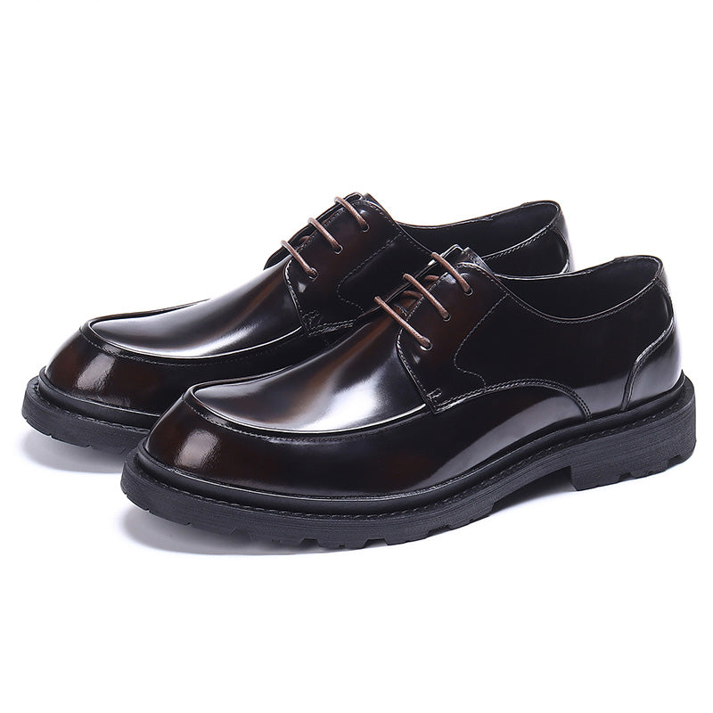 Men's Derby Shoes Glossy Dress Shoes