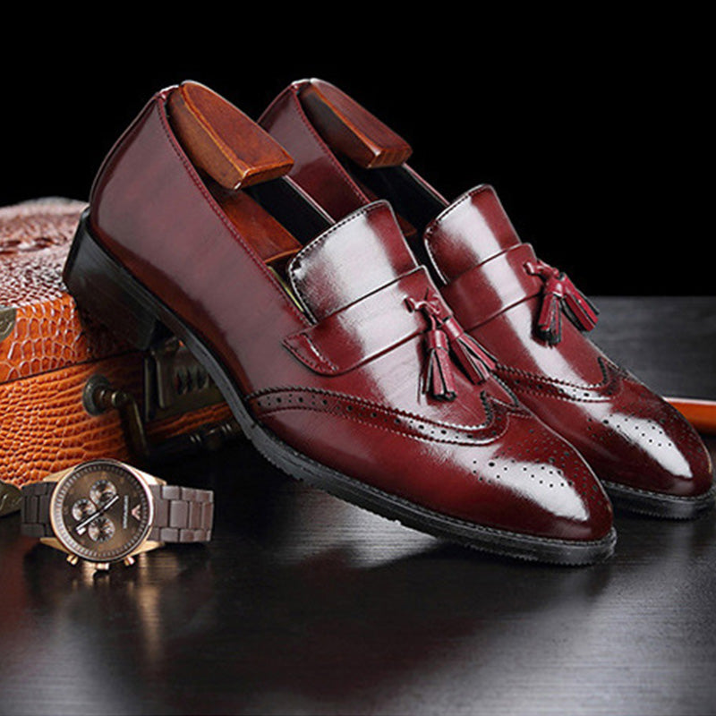 Men Loafer with Tassels Brogue Upper