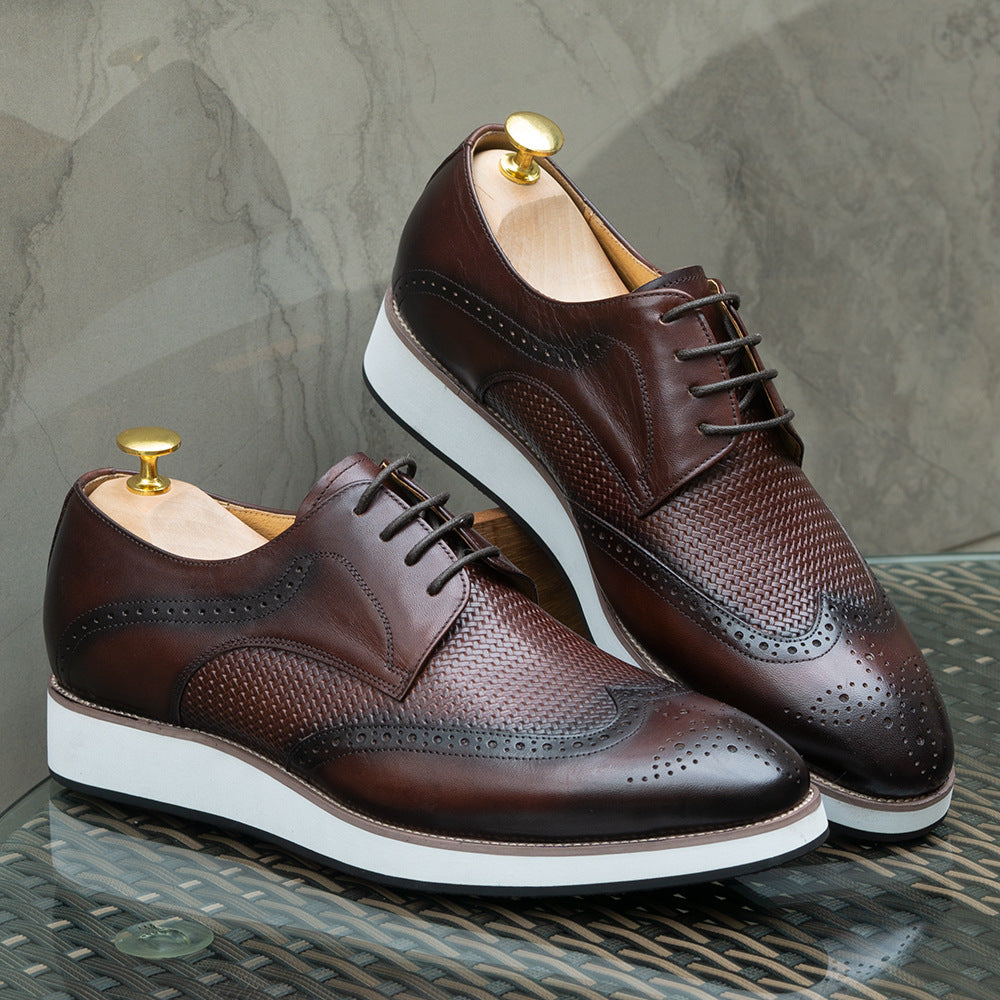 Men's Sneaker Wingtip Leather Brogue Shoes