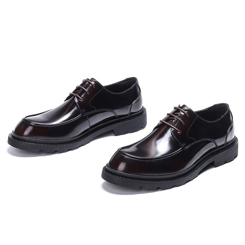 Men's Derby Shoes Glossy Dress Shoes