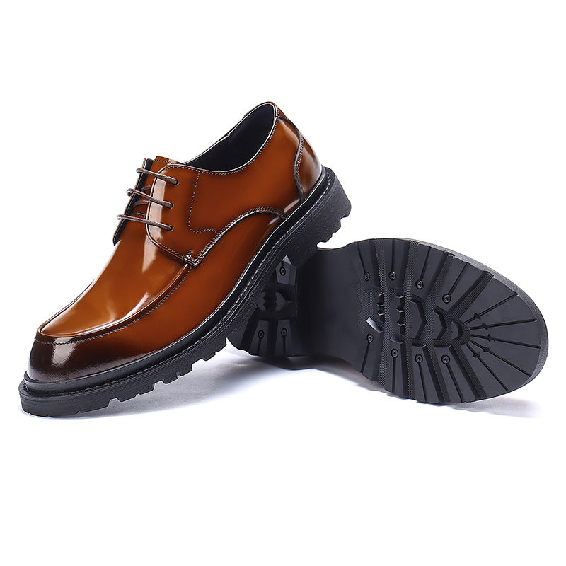 Men's Derby Shoes Glossy Dress Shoes