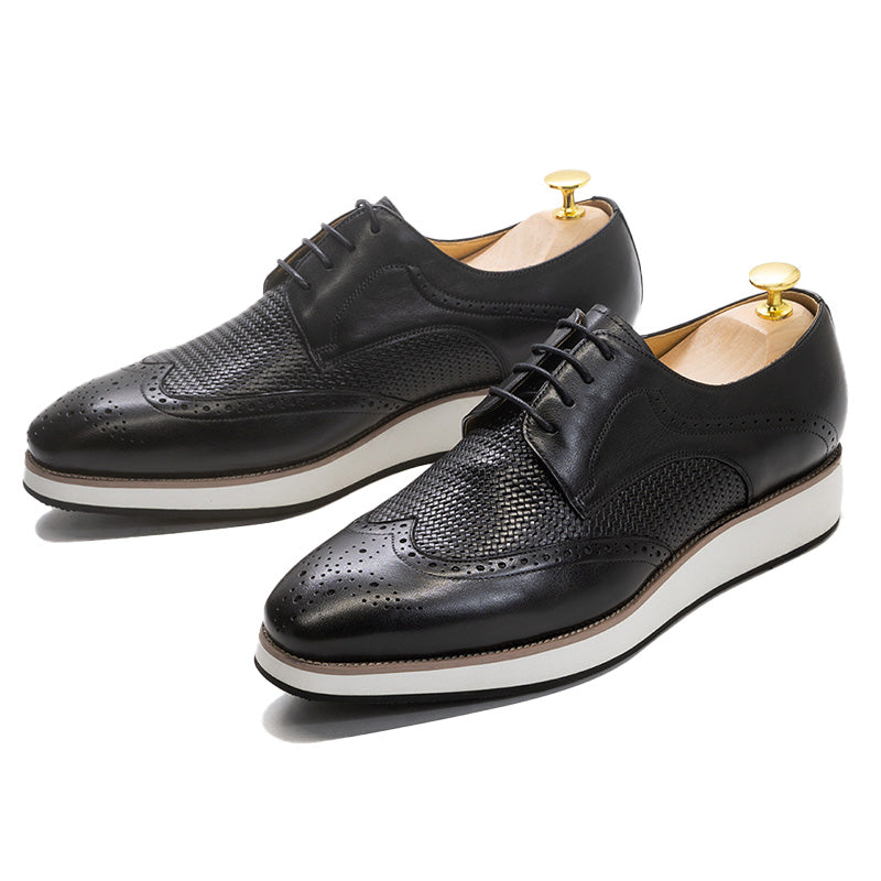 Men's Sneaker Wingtip Leather Brogue Shoes