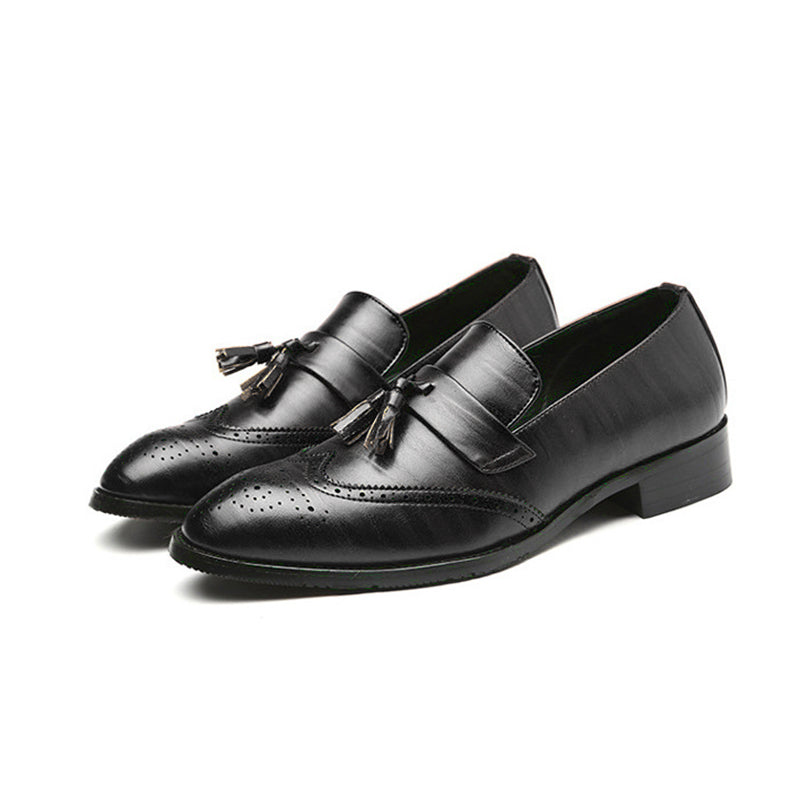 Men Loafer with Tassels Brogue Upper