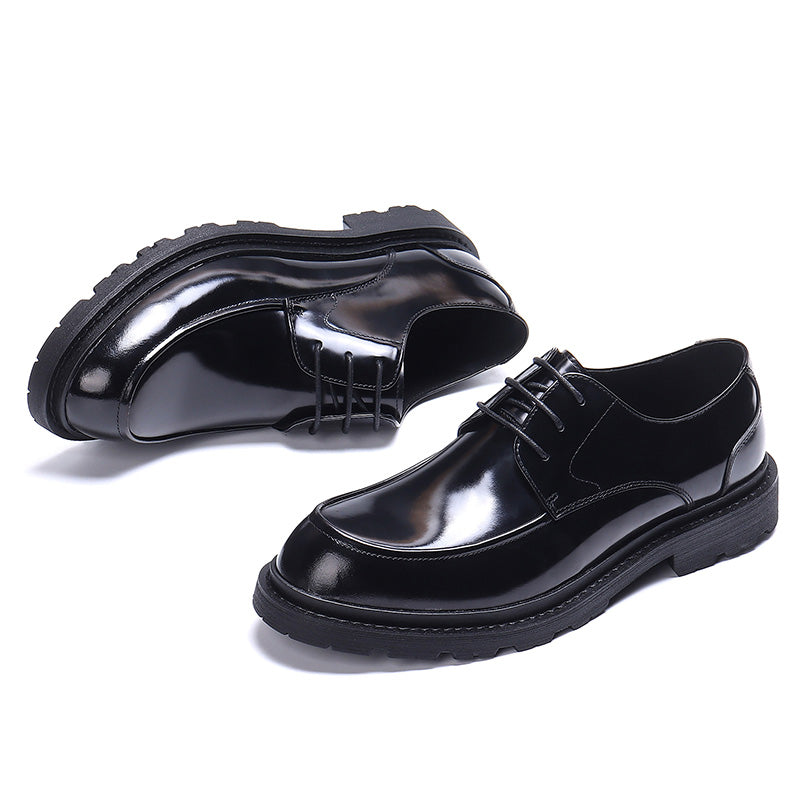 Men's Derby Shoes Glossy Dress Shoes