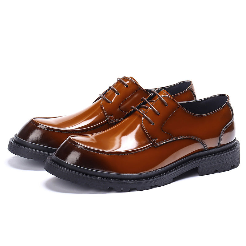 Men's Derby Shoes Glossy Dress Shoes